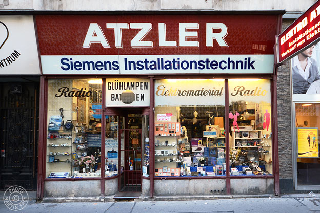 Franz Atzler - Elektroinstallationen und Handel. 1070 Wien, Kirchengasse 3