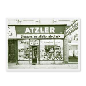 4 Postkarten: Elektro Atzler