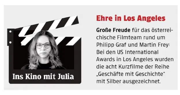 Kleine Zeitung - Ehre in Los Angeles