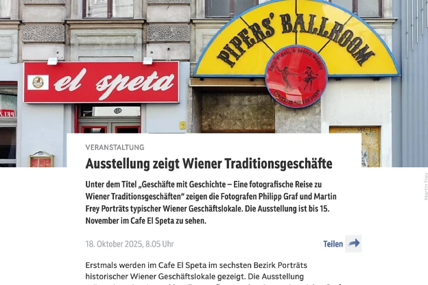 ORF Stories – Ausstellung zeigt Wiener Traditionsgeschäfte